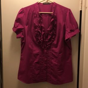 Limited pink ruffle top XL